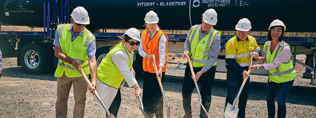 Fitzroy to Gladstone Pipeline celebrate construction with a sod turning ...